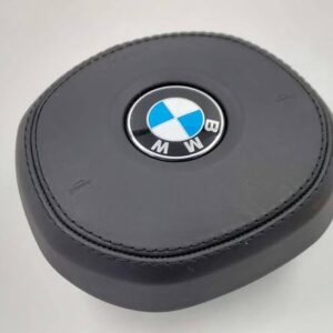 18-20 BMW M5 F90 LEFT DRIVER STEERING WHEEL AIRBAG SRS AIR BAG BLACK LEATHER
