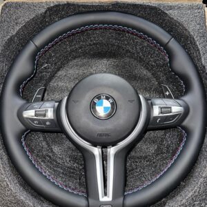 BMW OEM M Style Leather Steering Wheel Complete (M2 M3 M4 F80 F82 F87) — BM Performance