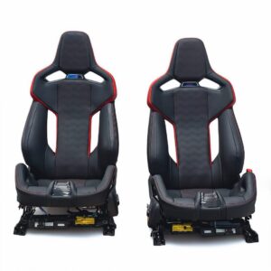 OEM BMW M CS Carbon Bucket Seats – 2024 BMW M3 G80 / M4 G82 CS – Fiona Red / Black Merino