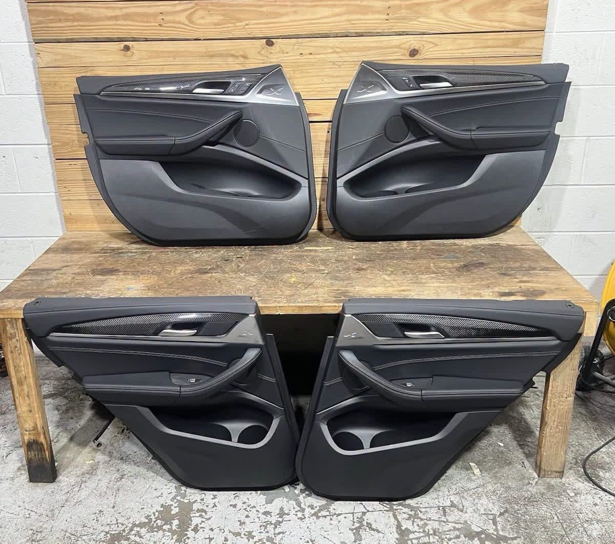 OEM BMW X3M Carbon Fiber Door Panel Set - Image 10