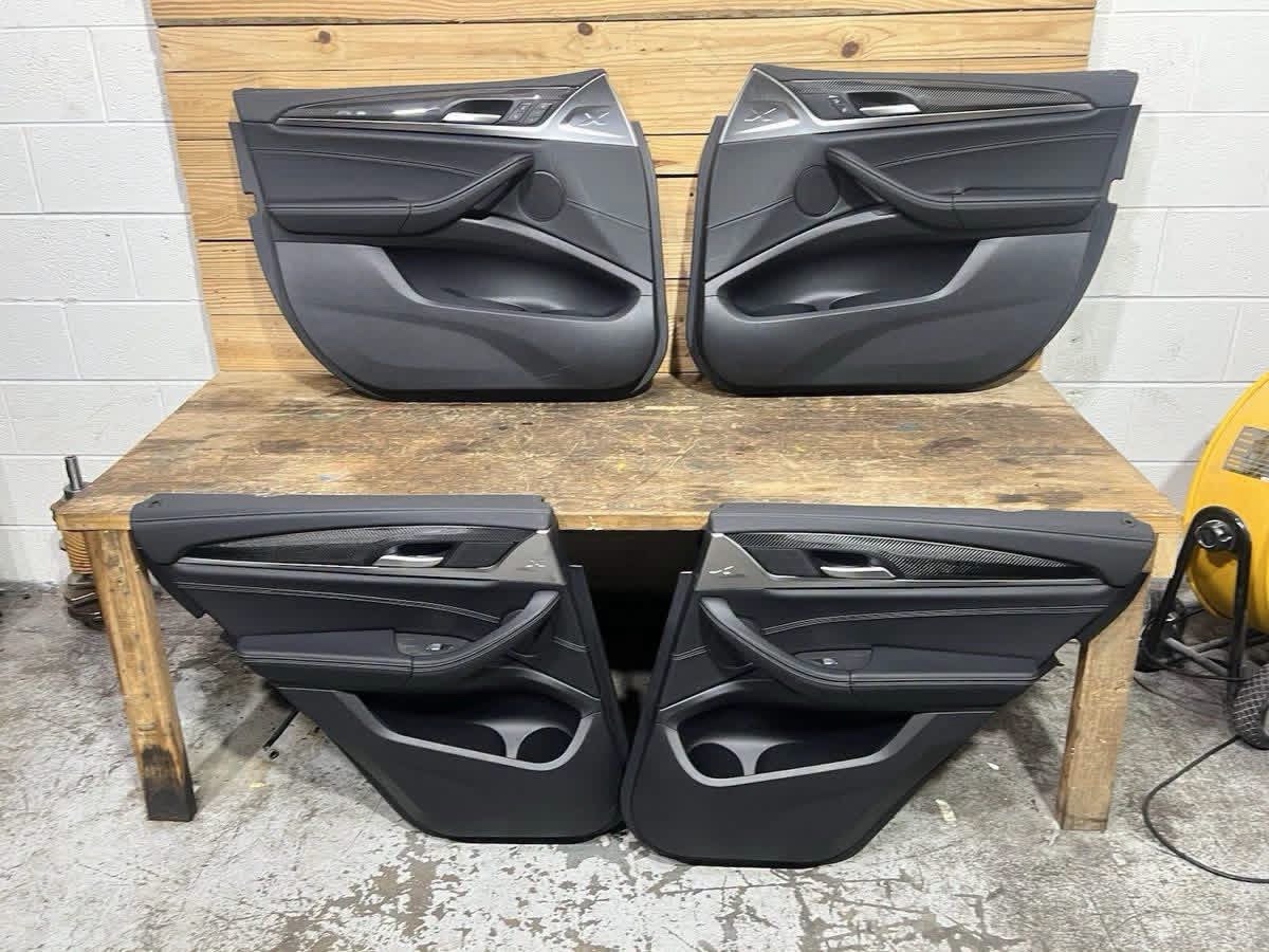 OEM BMW X3M Carbon Fiber Door Panel Set - Image 9