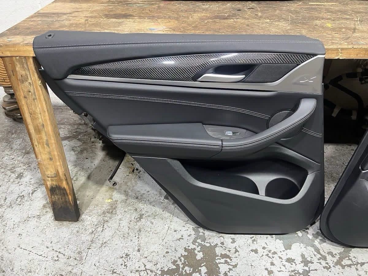 OEM BMW X3M Carbon Fiber Door Panel Set - Image 8