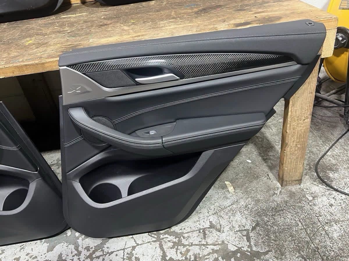 OEM BMW X3M Carbon Fiber Door Panel Set - Image 7