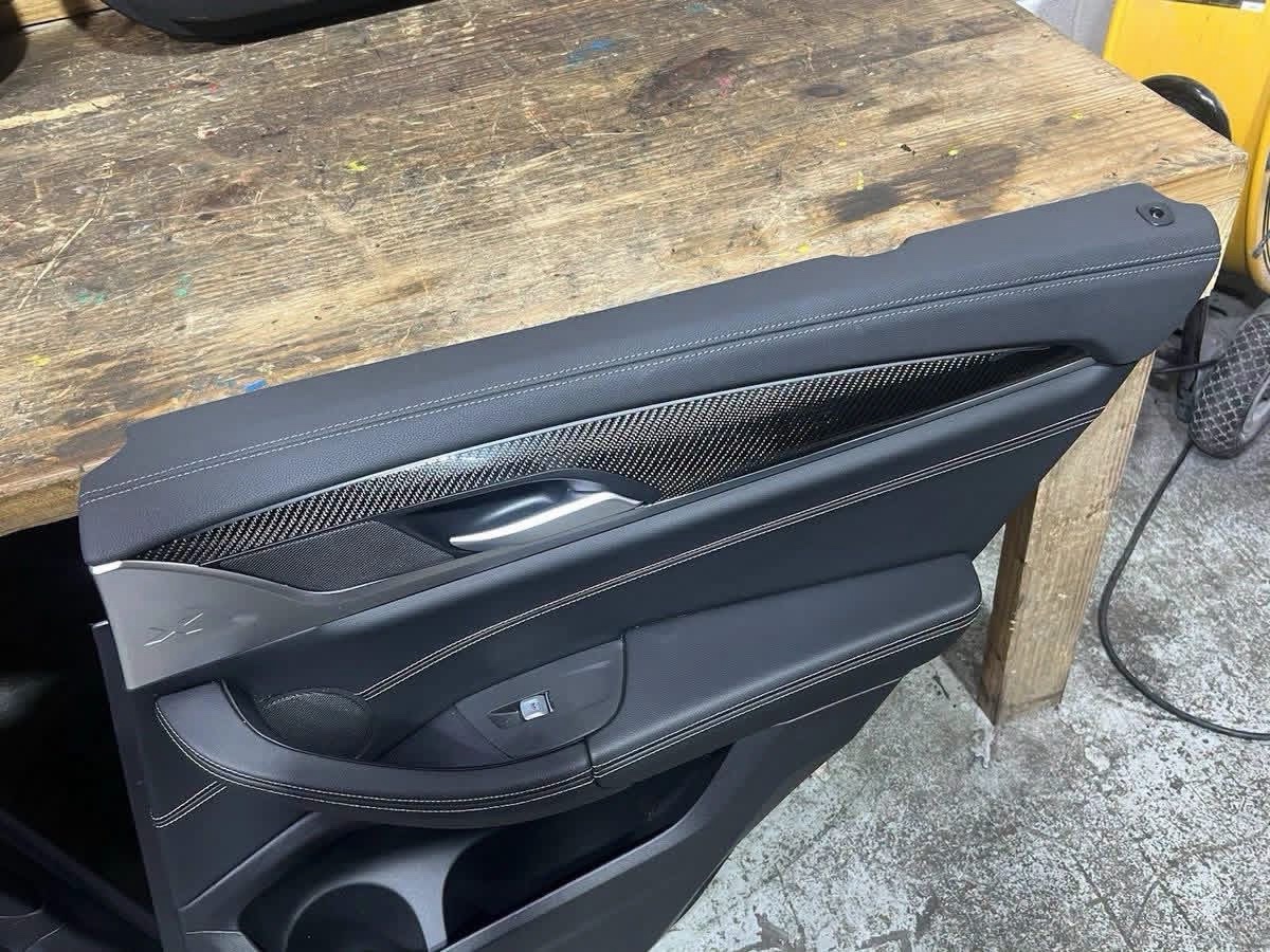 OEM BMW X3M Carbon Fiber Door Panel Set - Image 6