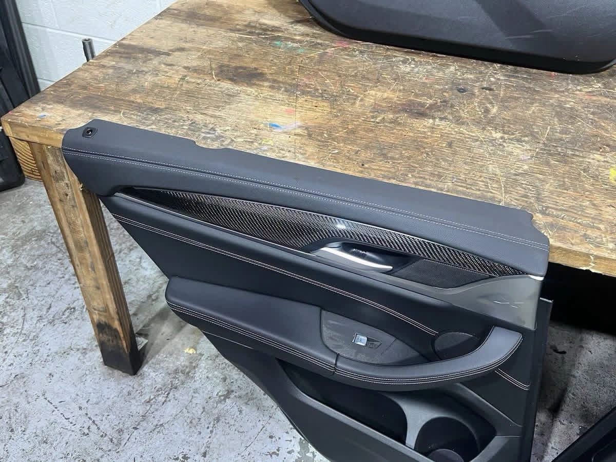 OEM BMW X3M Carbon Fiber Door Panel Set - Image 5